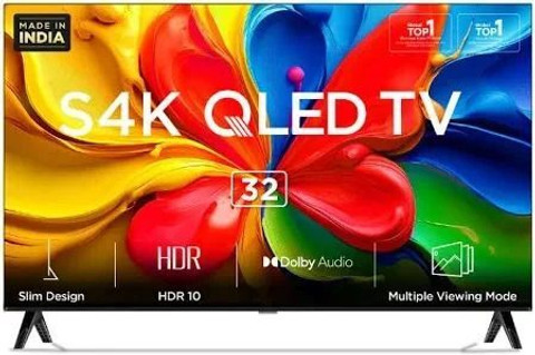 TCL 108 cm (32 inch) QLED Full HD Smart Google TV with QLED, HDR