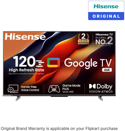 Hisense A6K 108 cm (43 inch) Ultra HD (4K) LED Smart Google TV