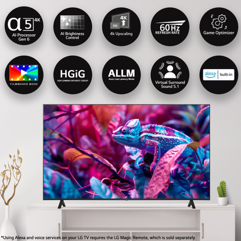 LG AI TV UR7500 108 cm (43 inch) Ultra HD (4K) LED Smart