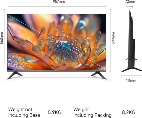 XIAOMI by Mi FX Pro 108 cm (43 inch) QLED Ultra HD (4K