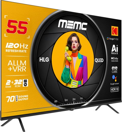 KODAK MotionX 139 cm (55 inch) QLED Ultra HD (4K) Smart Google TV