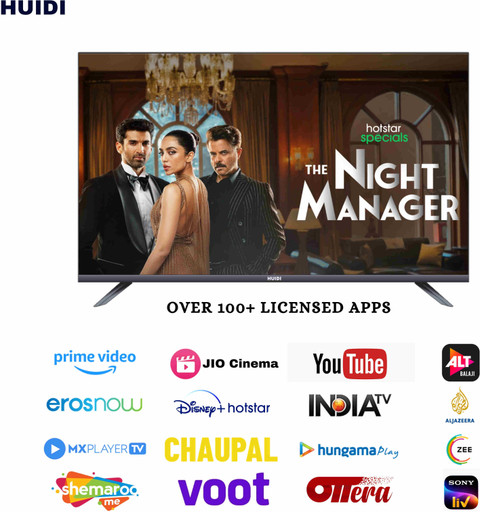 HUIDI HD436FS 109 cm (43 inch) Full HD LED Smart Android Based TV