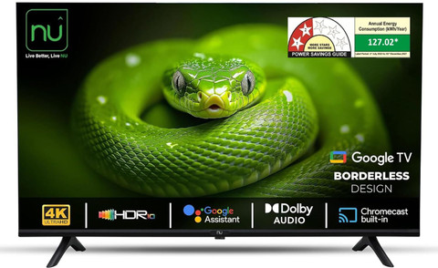 NU 139.7 cm (55 inch) Ultra HD (4K) LED Smart Google TV with Mount