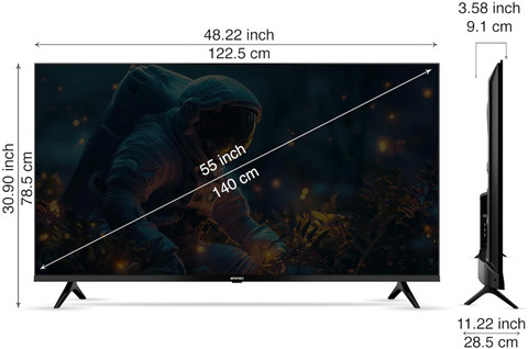 Sansui 140 cm (55 inch) Ultra HD (4K) LED Smart Google TV 2025