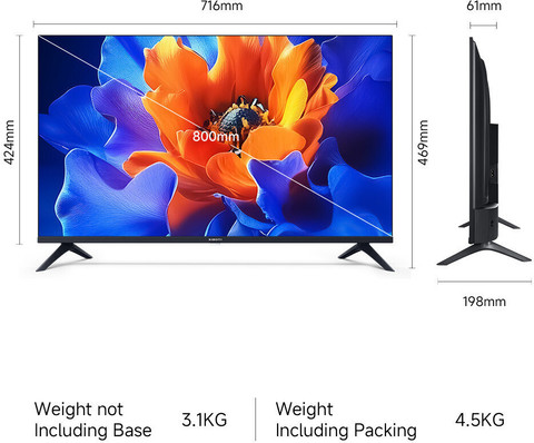 XIAOMI G Series 80 cm (32 inch) QLED HD Ready Smart Google TV 2025