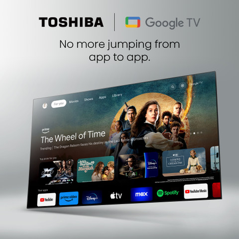 TOSHIBA 139 cm (55 inch) QLED Ultra HD (4K) Smart Google TV with