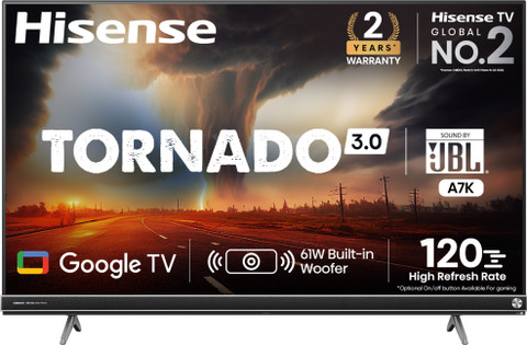 Hisense Tornado 139 cm (55 inch) Ultra HD (4K) LED Smart Google TV