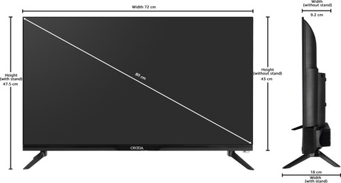●BIG FACE TULU OG盤 オリジナル ONIDA 80 cm (32 inch) QLED HD Ready Smart Google TV Online