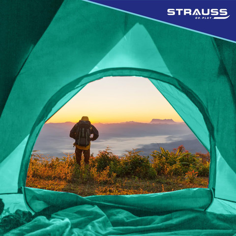 Strauss Person Waterproof Portable Camping Tent Useful for Outdoors,  Picnic, Hiking Tent For All Age Group