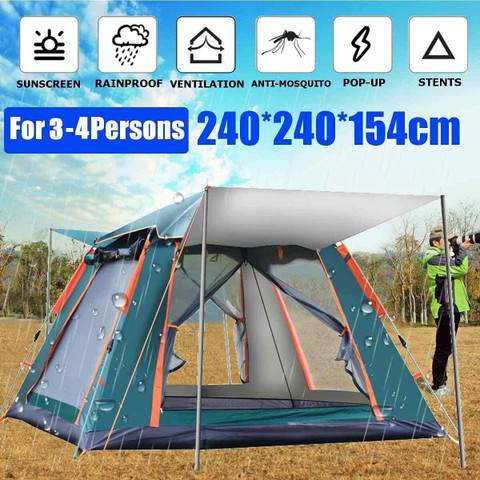 IRIS Instant Automatic Camping Tent for Person Family, Quick Set
