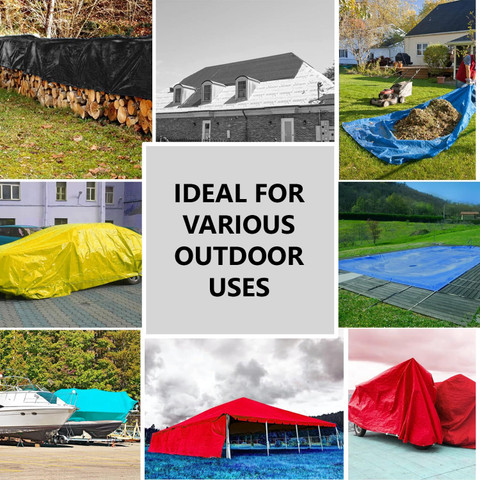 Heart Home 6x6 Feet Waterproof 120 GSM Premium Tarpaulin Tent