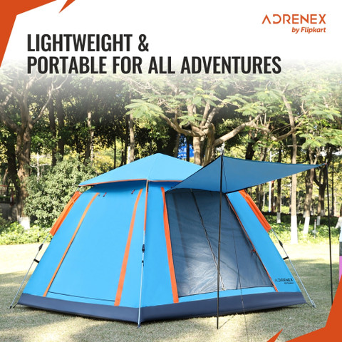 Adrenex by Flipkart Adrenex Portable Camping Tent with T-shape Door Tent  For People