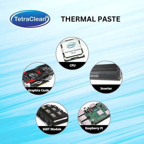 TetraClean Heat Sink Paste Thermal Paste Grease White Thermal Paste  Compound Used for PC, CPU, GPU, Chipset, and for Ovens Cooling Metal  Based