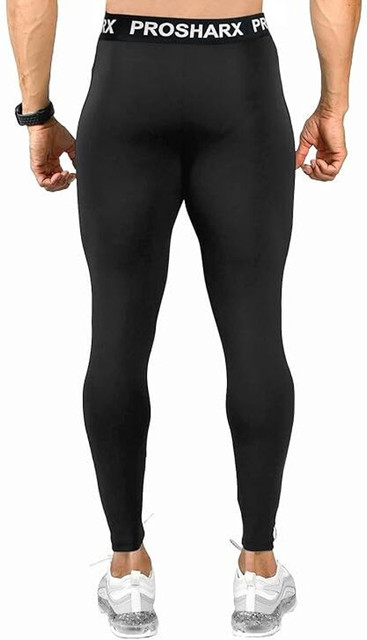 Prosharx Solid Men Black Tights - Buy Prosharx Solid Men Black