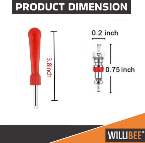 WILLIBEE Valve Core Remover 10 Pcs Car Truck Bike Replacement Tire Tyre  Valve Stem Core Tire Valve Stem Core