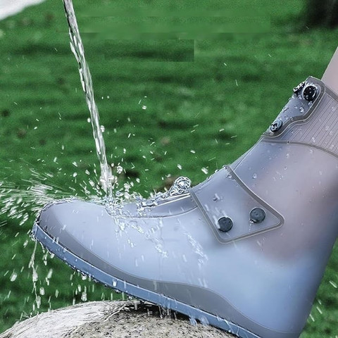 TU4 Enterprise 10 Inch Rain Shoe Covers for Men and Women High