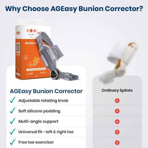 AGEasy (MaxGroup)OrthopedicToeStraightener,AdjustableBunionCorrector ...