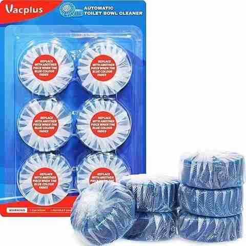 Vacplus Automatic Toilet Bowl Cleaner Tablets – 12-Pack, Cedar Scented, Adjustable For Long-Lasting Freshness