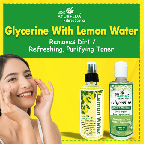 For Skin Care Rose Water Glycerine And Lemon Glycerin Mix (Aloe