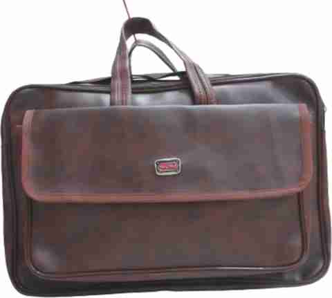 AryaRadha Brown Faux Leather Look 18 inch Tool bag for technician