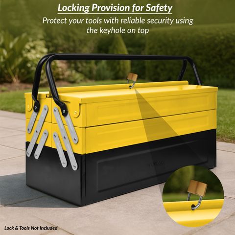 IMPULSE High Grade Metal Tool Box for Tools/Tool Kit Box for Home