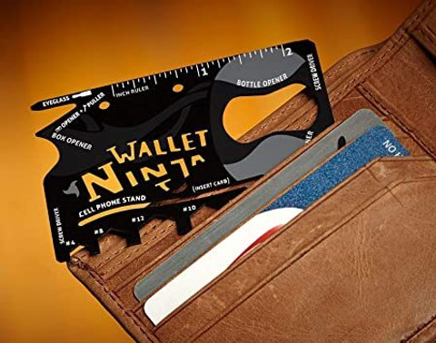 【美品】nextraveler tools wallet【オマケ付】 Nexshop 18 in 1 Tool Card Ninja Wallet 18 (Black) Camping & Hiking