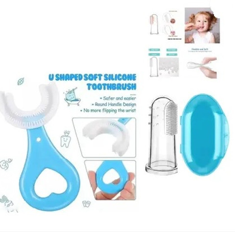 YOS TRENDZ Combo Pack of Baby U Shape Brush Finger Brush For Kids Soft  Toothbrush