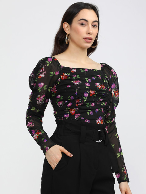 Fiction tokyo Volume Sleeve Sweat Top Tokyo Talkies Casual Printed