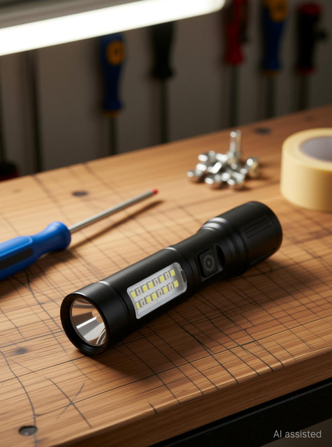 MZ M032 (LED RECHARGEABLE METAL TORCH) Zoomable 80W with 1200mAh