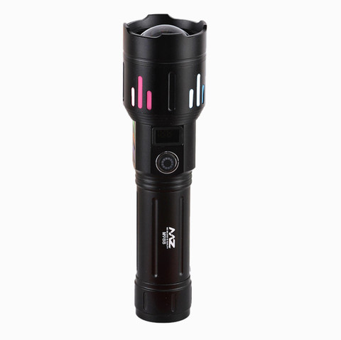 MZ M988 (ZOOMABLE METAL TORCH)5 Modes Flashlight, Super Bright