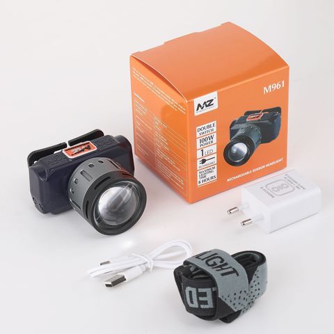 MZ M961 (Rechargeable LED Headlamp) 100W Zoomable Lense 8 Hours