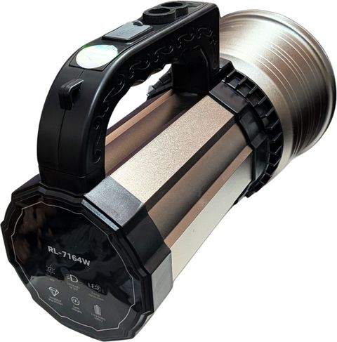 Smuf RL-7164 Metal Body Rechargeable Torch, 10400 mAh, Black - Image 7