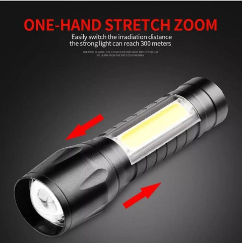 MZ MIZUN Mini Rechargeable Pocket Light Zoom COB USB Charging Led