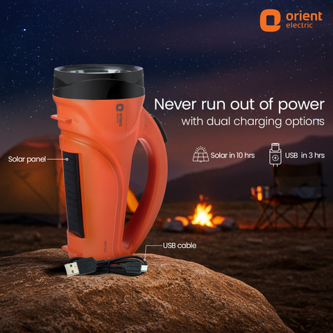Orient Electric Ranger Solar LED03WTC-RANGERS Torch Price in India