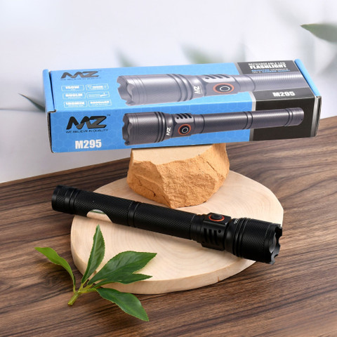 MZ M295 (LED ZOOMABLE FLASHLIGHT) 8000 mAh Battery, 150W Super
