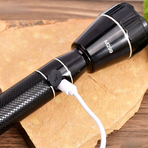 MZ M299 (ZOOMABLE LED TORCH) Super Bright 200W Torch Price in
