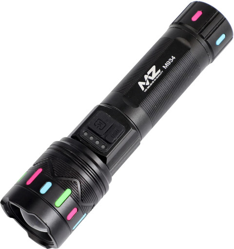 シェルランプ　M９３４ MZ M934 (RECHARGEABLE LED METAL TORCH) Zoomable 100W, 4 Modes