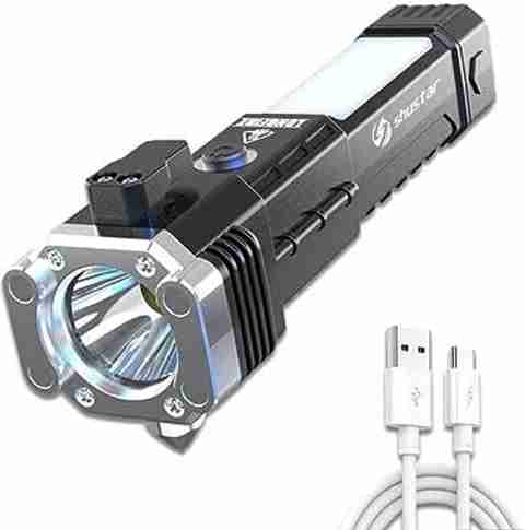 amazon uk rechargeable flashlight LED Super Bright Torch 1000LM Camping Torches 1200mAh Battery Powered Portable Small Hand Torch IPX5 Waterproof Standard Torches with 2 Modes for Outdoor Emergency DIY & Tools SEASPIRIT Rechargeable Torch LED Flashlight