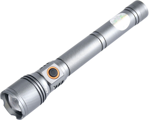 J ライトグレーS MZ M295 (ZOOMABLE LED FLASHLIGHT) 8000 mAh Battery, Super Bright