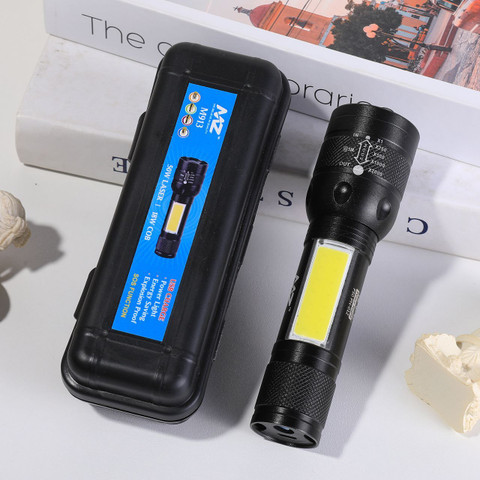 MZ 913 (ZOOMABLE METAL TORCH) Super Bright 50W Laser LED Light
