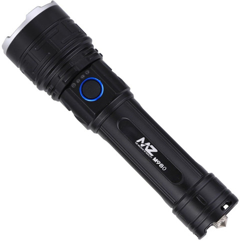 MZ M980 (LED METAL RECHARGEABLE TORCH) Zoomable 200W with 5500mAh