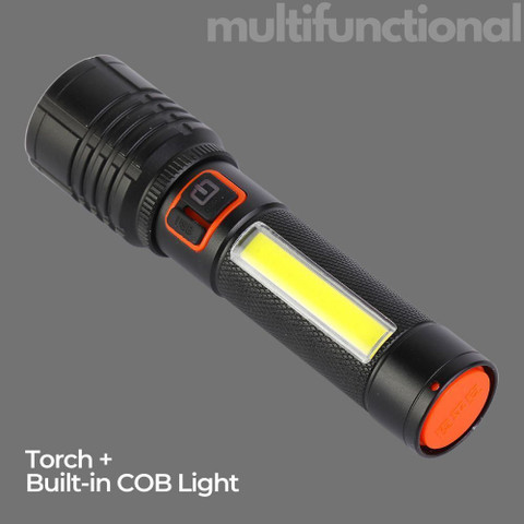MZ 035C (ZOOMABLE LED METAL )5 Modes Flashlight, Super Bright Cree