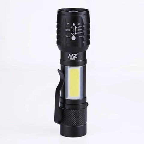 MZ M919 (ZOOMABLE LED METAL ) with SOS Function, 25W Laser COB