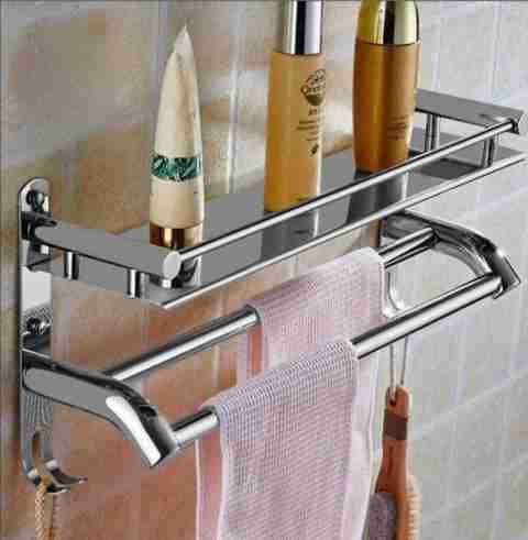 GOLDEN LIKE Stainless Steel Folding Towel Holder, Gold - Image 5