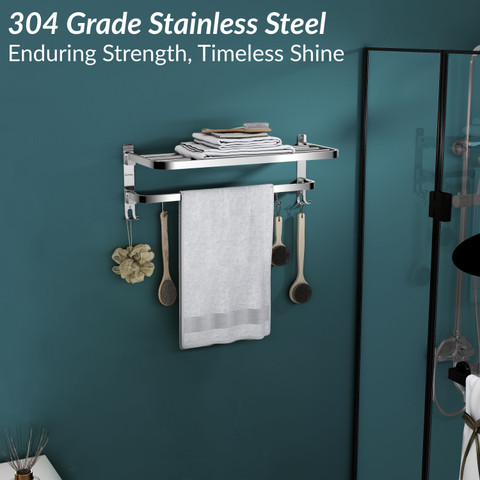 ALTON BTA30005, Stainless Steel Folding Towel Rack For Bathroom/Towel