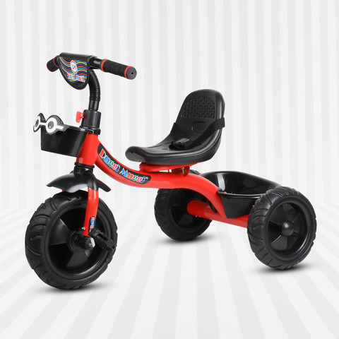 TOYSHOPPEE Tricycle with Basket,Seat Belt,Rubber Tyre Comfortable Tricycle  Kiddo 2,3,4,5 Years Baby Kids Tricycle