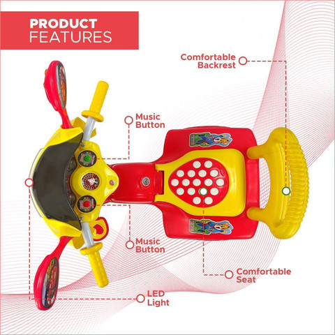 Dash Dash Victor DX Kids Tricycle with Lights, Music Storage (2 - Main Image