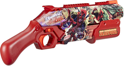 Nerf Marvel Deadpool Blaster and 16 Accu-Rounds Guns & Darts