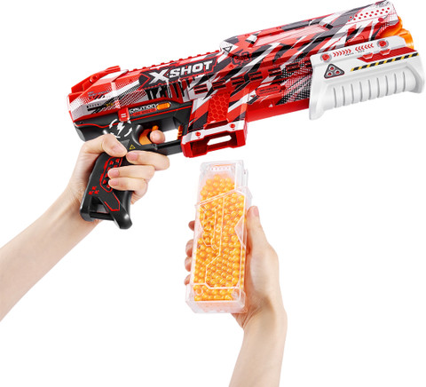 X-Shot Gel Clutch Blaster, Manual Prime & 5,000 Hyper Gel Pellets