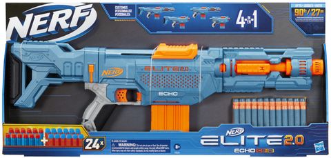Nerf Elite 2.0 Echo CS-10Blaster, 10- Clip, Removable Stock